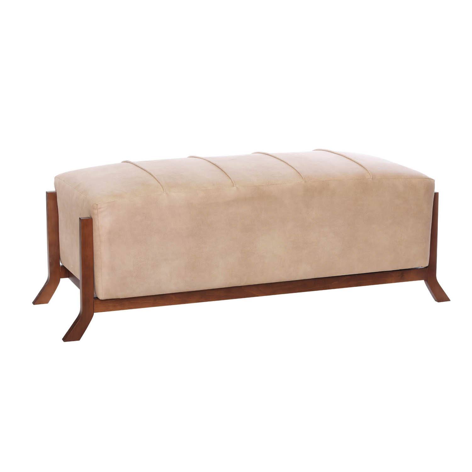 BANQUETA LATAM HOME MARSELLA CUERO KENTUCKY BEIGE - 1