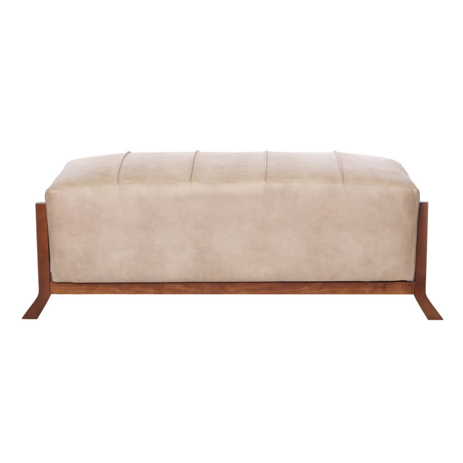 BANQUETA LATAM HOME MARSELLA CUERO KENTUCKY BEIGE - 2
