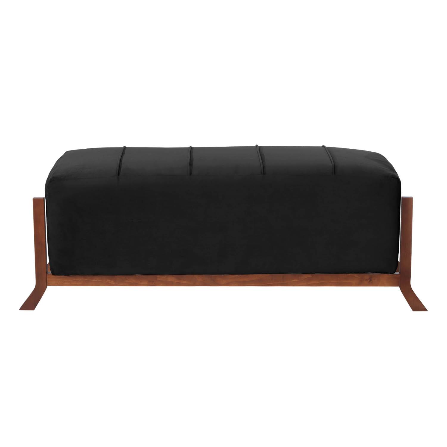 BANQUETA LATAM HOME MARSELLA NEGRO TELA VELVET - 2