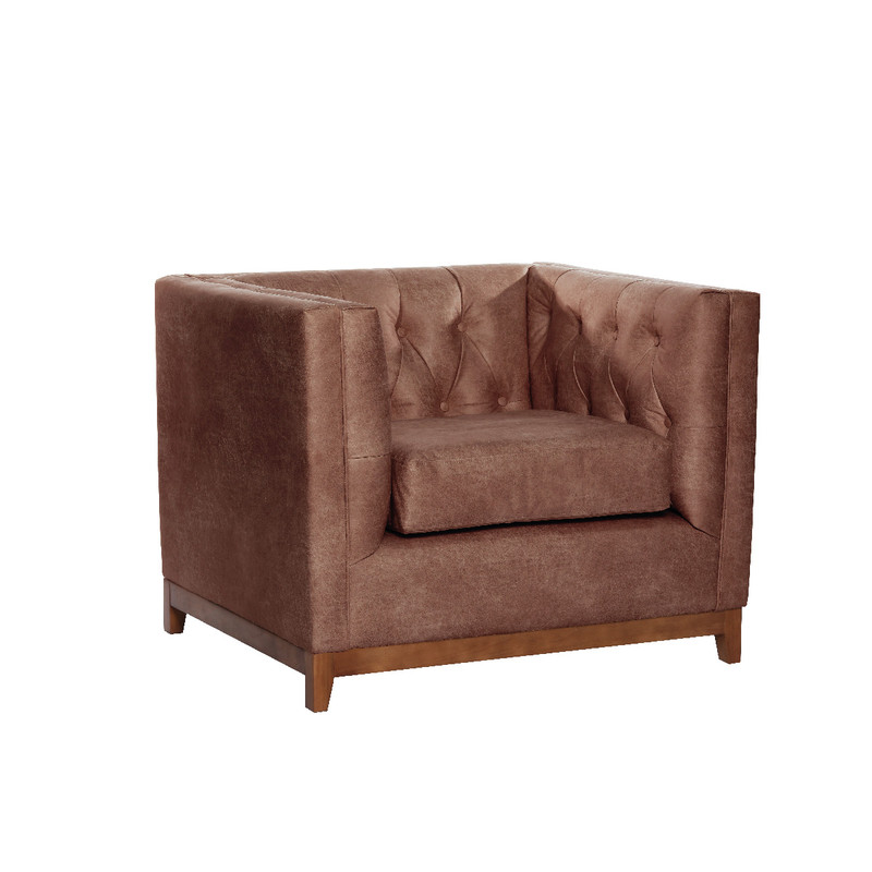 SOFÁ LATAM HOME ROMA CUERO CARAMELO 1C COLORADO - 2