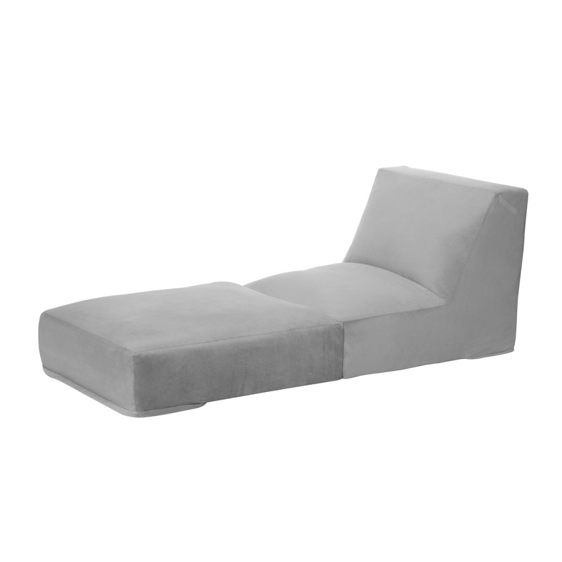 SOFÁ LATAM HOME BARI GRIS CAMA TELA VELVET - 2