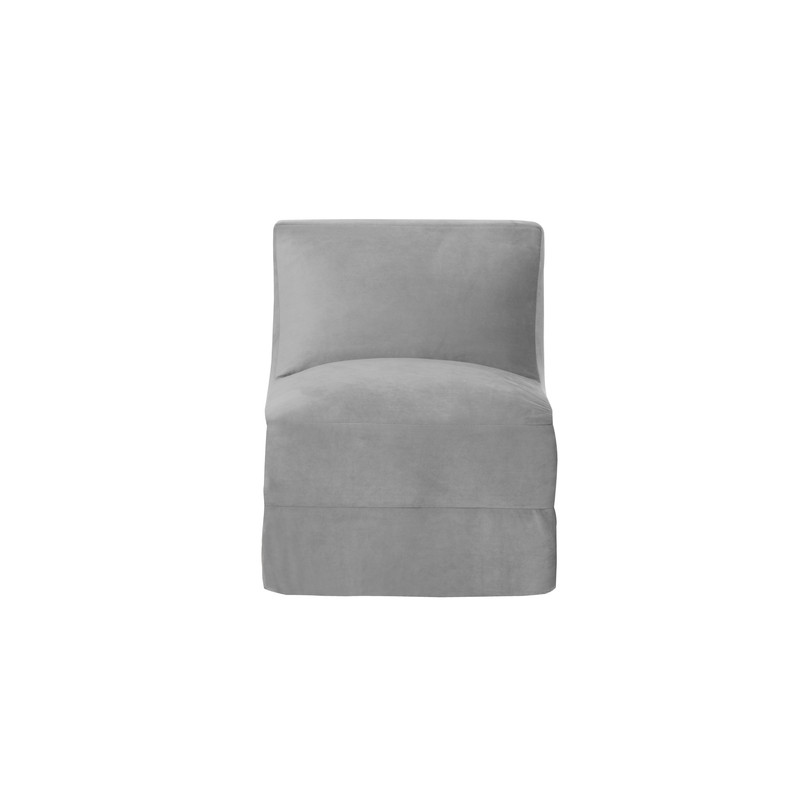SOFÁ LATAM HOME BARI GRIS CAMA TELA VELVET - 3