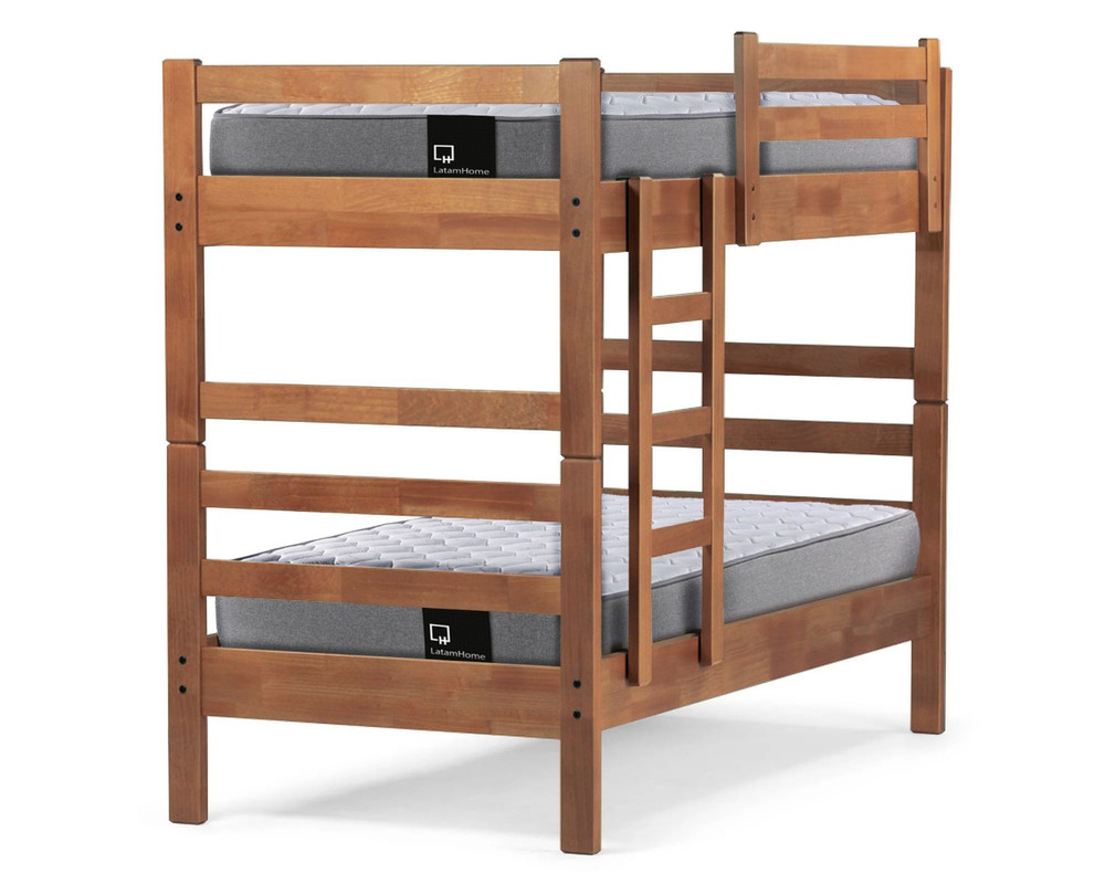 CAMAROTE LATAM HOME ZEN MADERA BEST DESMONTABLE 1 PLAZA CAFE CLARO - 1