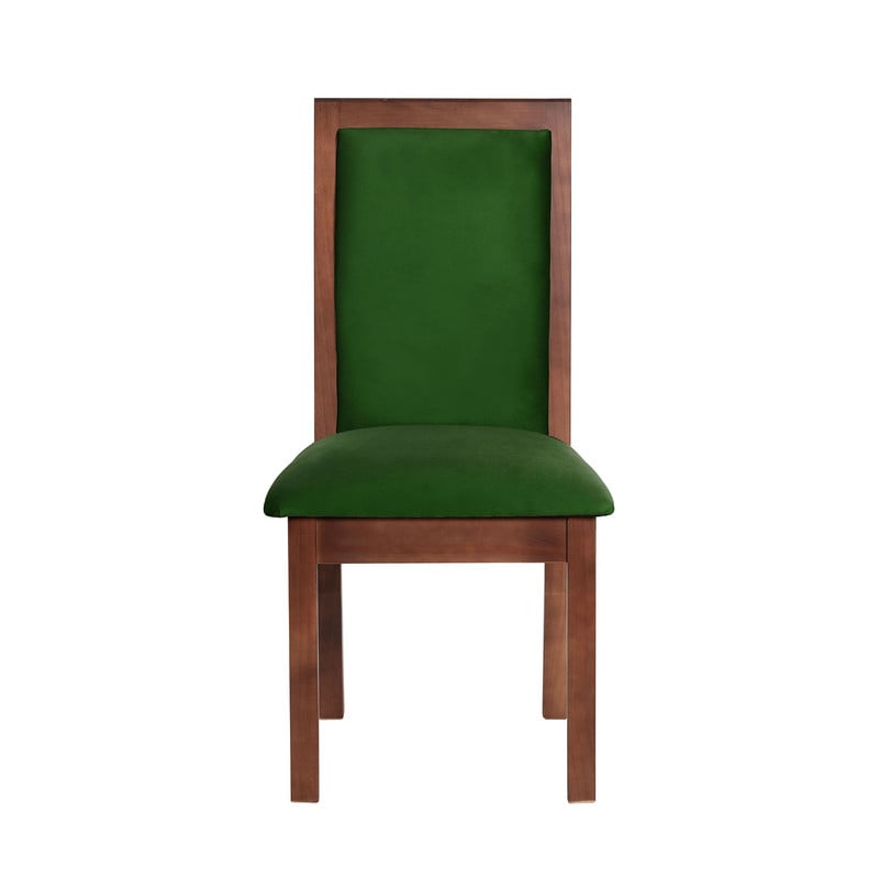 SILLA COMEDOR LATAM HOME GIRONA VERDE TELA VELVET - 1
