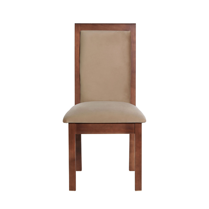 SILLA COMEDOR LATAM HOME GIRONA BEIGE TELA VELVET - 1