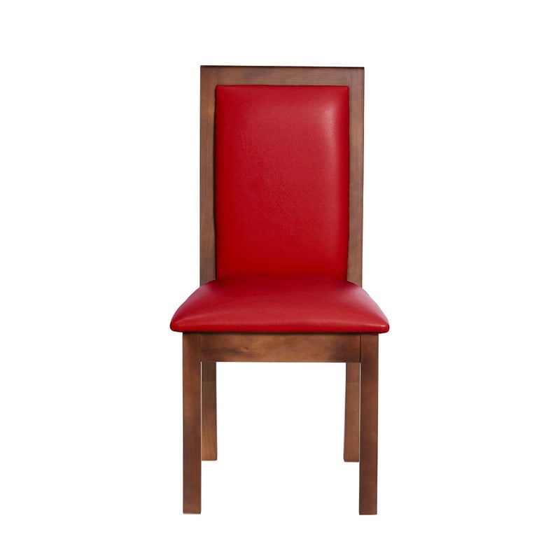 SILLA COMEDOR LATAM HOME GIRONA ROJO PU - 1