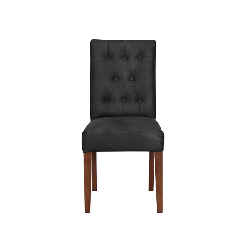 SILLA COMEDOR LATAM HOME OVIEDO CUERO NEGRO KENTUCKY - 1