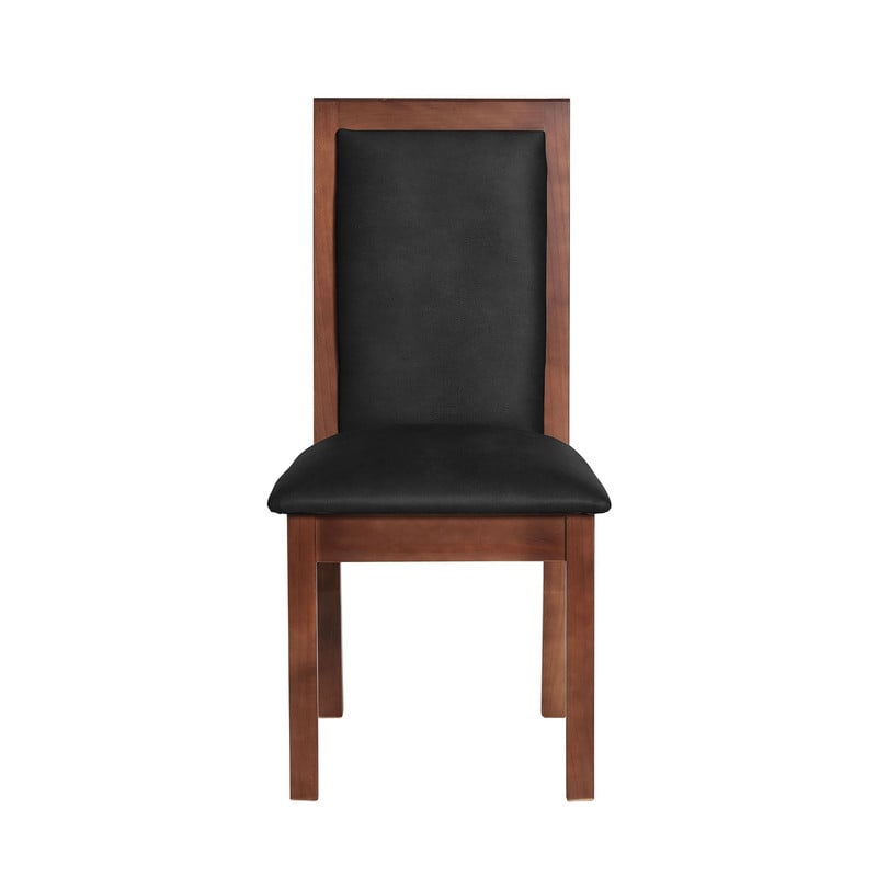 SILLA COMEDOR LATAM HOME GIRONA CUERO NEGRO KENTUCKY - 1