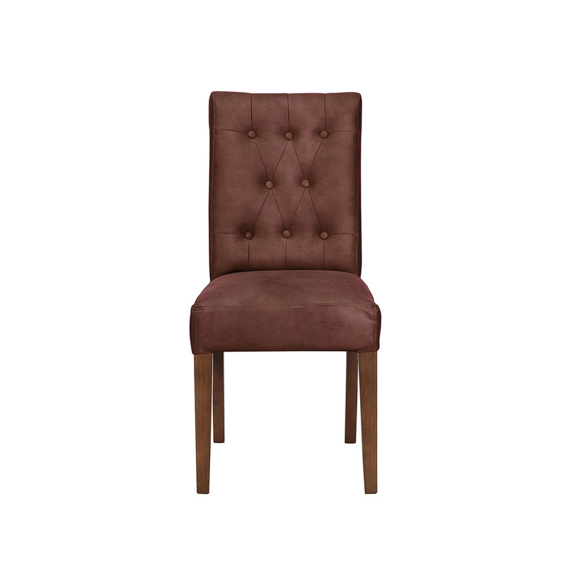 SILLA COMEDOR LATAM HOME OVIEDO CUERO CAFE KENTUCKY MORO - 1