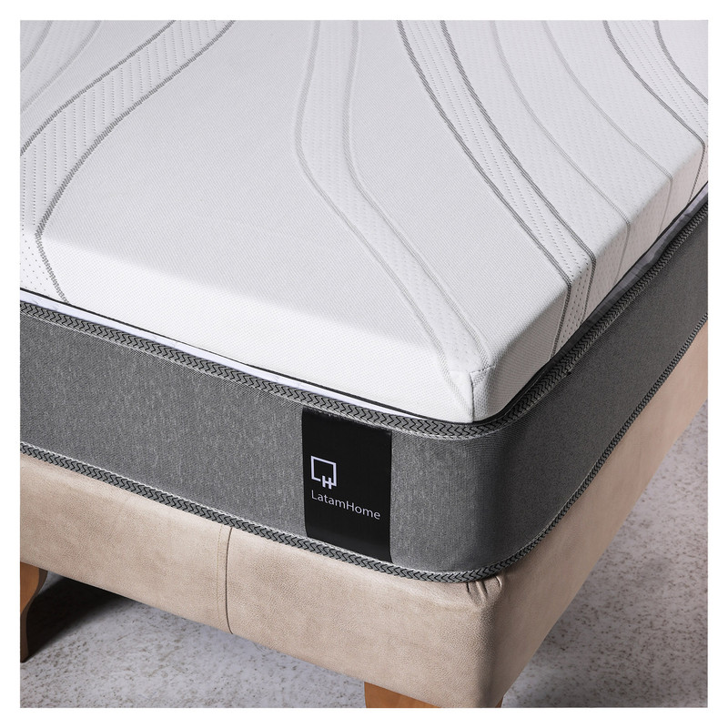 TOPPER LATAM HOME BLANCO LISO ZEN VISCO 1 PLAZA 90X200X7 CM - 4