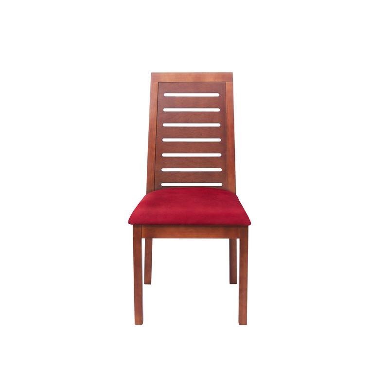 JUEGO DE COMEDOR BARCELONA 1400X1400 SILLA TENERIFE CUERO ROJO - 4