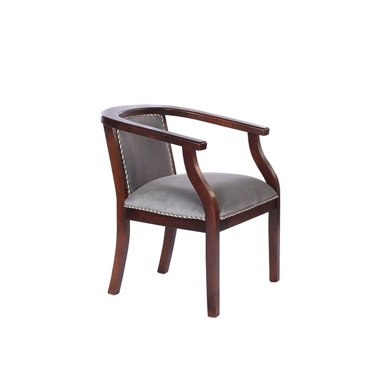 SITIAL LATAM HOME STUTTGART GRIS TELA VELVET - 3