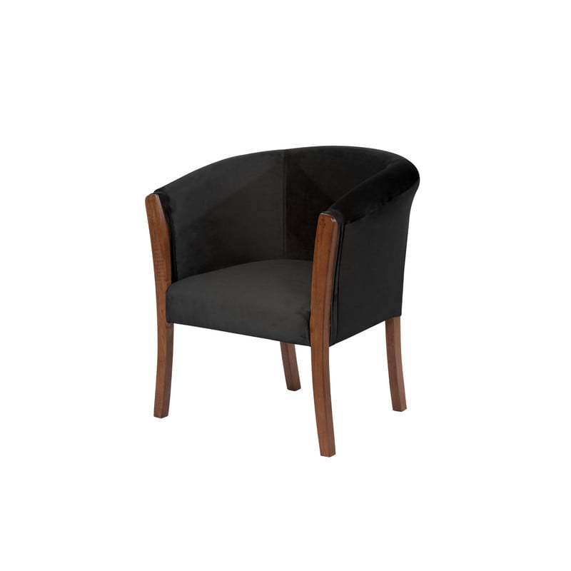 SITIAL LATAM HOME DORTMUND NEGRO TELA VELVET - 1