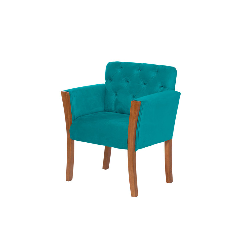 SITIAL LATAM HOME KIEL TURQUESA TELA VELVET - 1