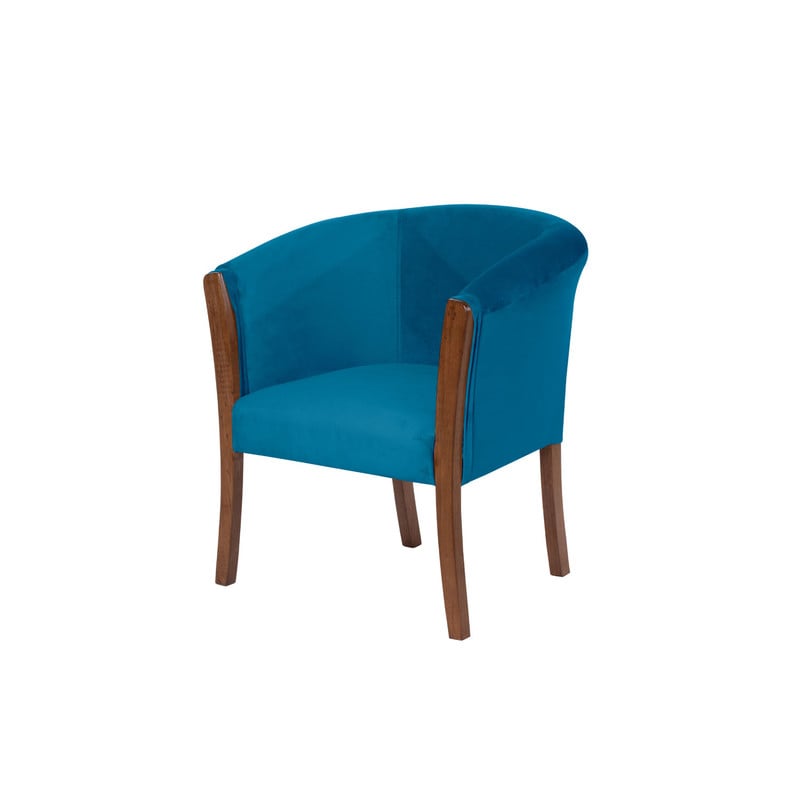 SITIAL LATAM HOME DORTMUND AZUL PETROLEO TELA VELVET - 1