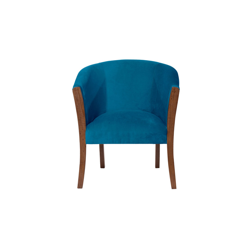 SITIAL LATAM HOME DORTMUND AZUL PETROLEO TELA VELVET - 2