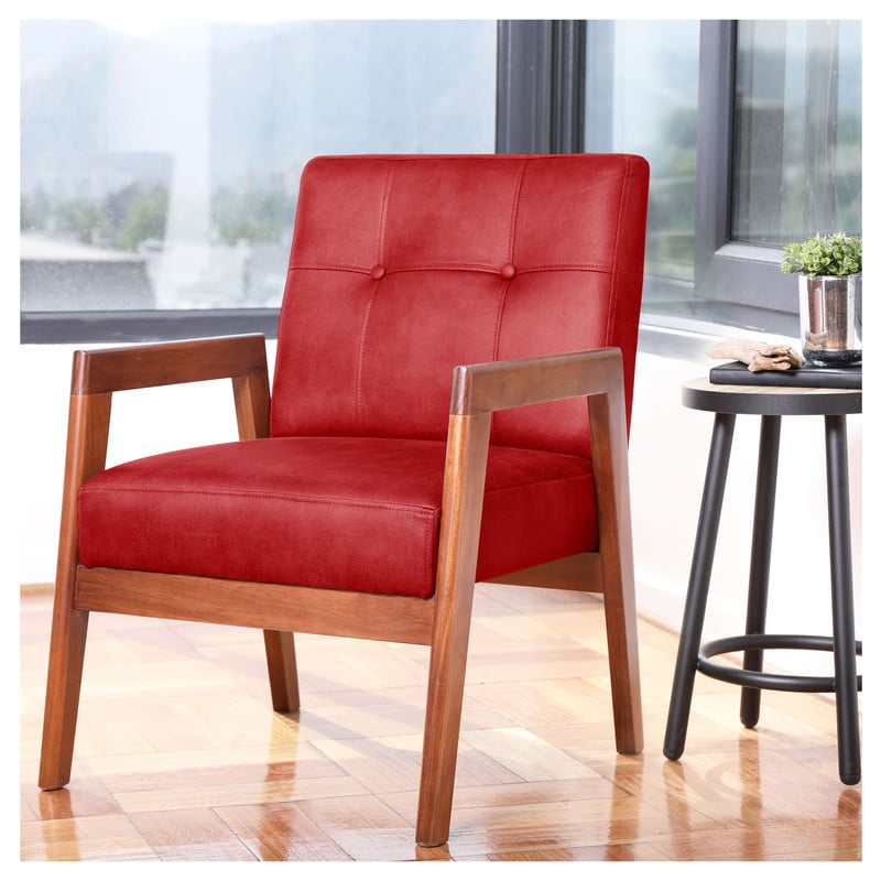 SITIAL LATAM HOME MUNICH CUERO ROJO KENTUCKY - 1
