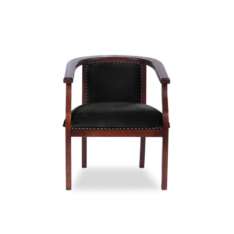 SITIAL LATAM HOME STUTTGART NEGRO TELA VELVET - 1