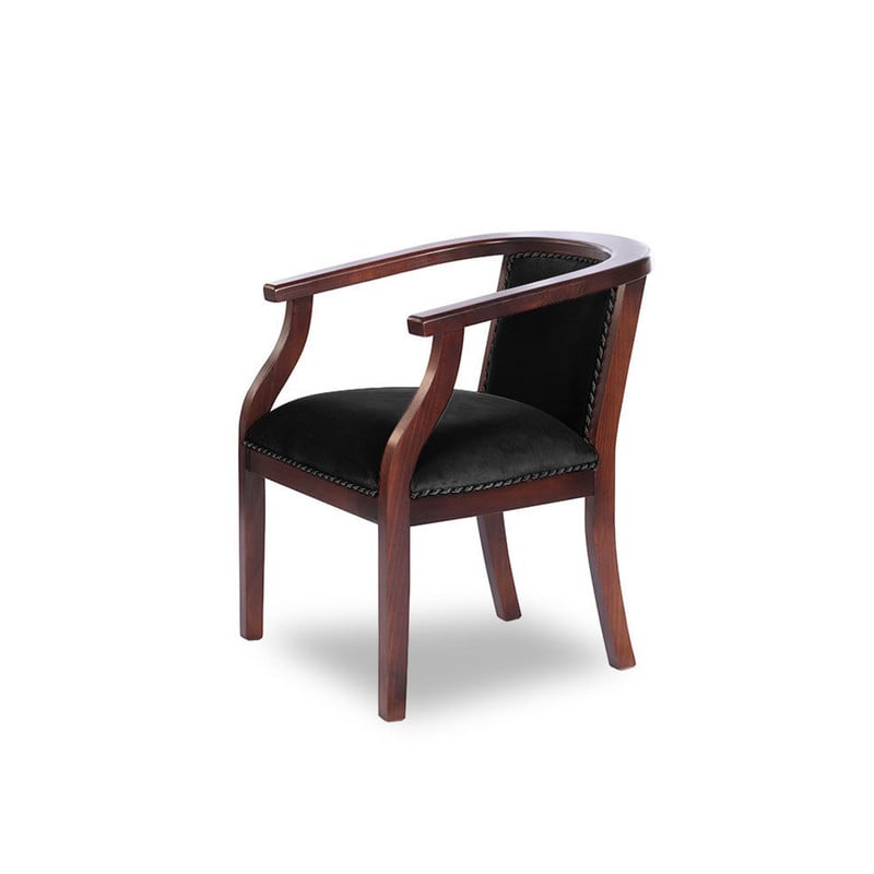 SITIAL LATAM HOME STUTTGART NEGRO TELA VELVET - 2
