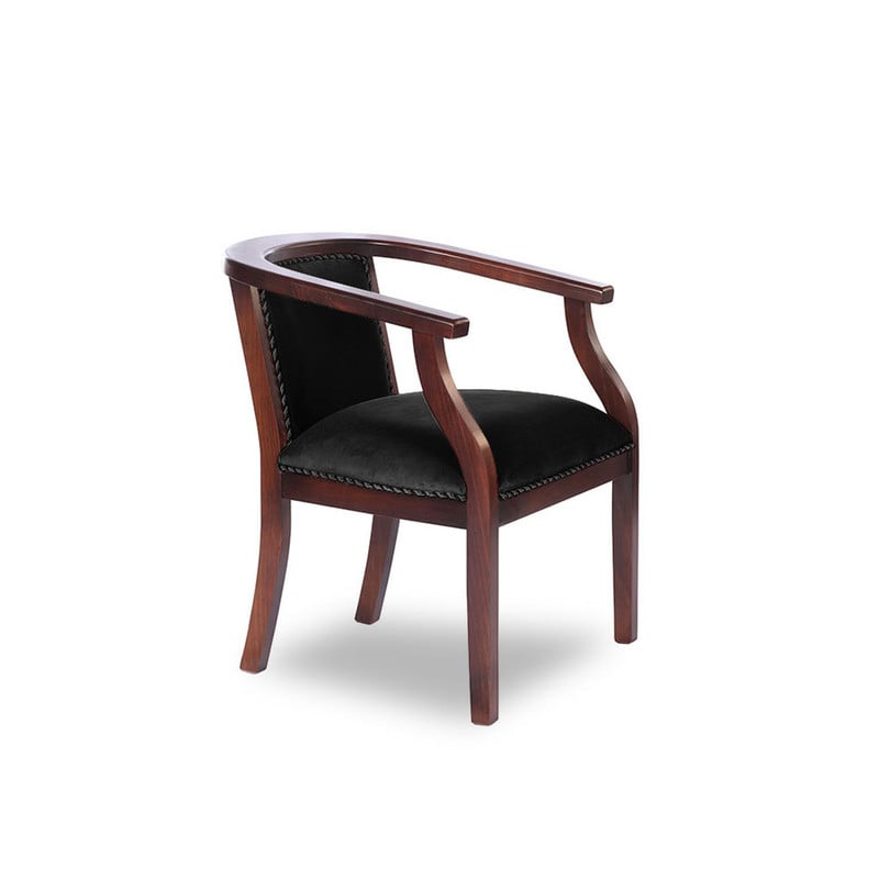 SITIAL LATAM HOME STUTTGART NEGRO TELA VELVET - 3