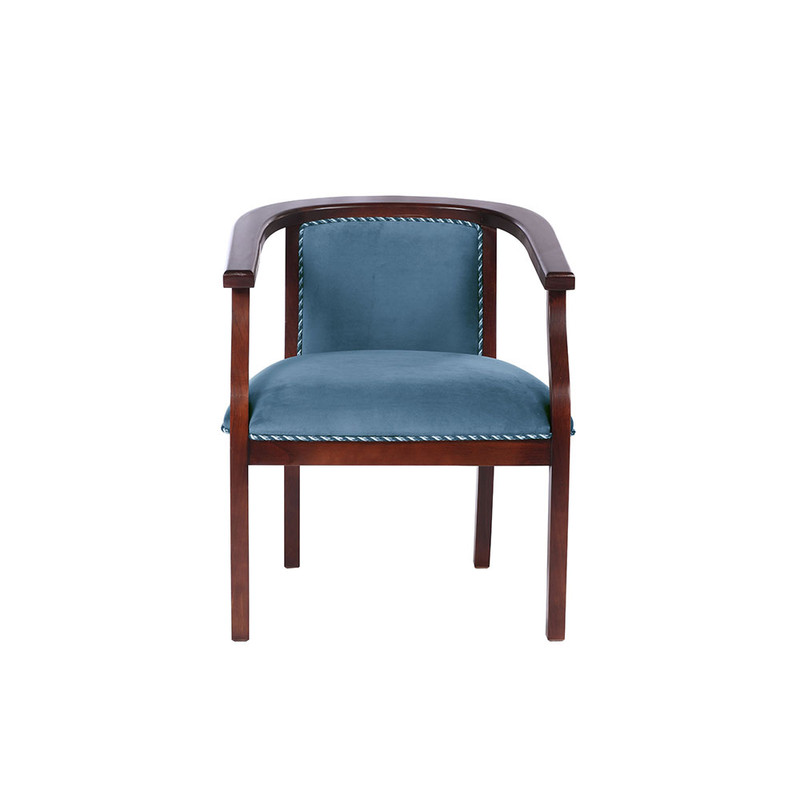 SITIAL LATAM HOME STUTTGART AZUL PETROLEO TELA VELVET - 1