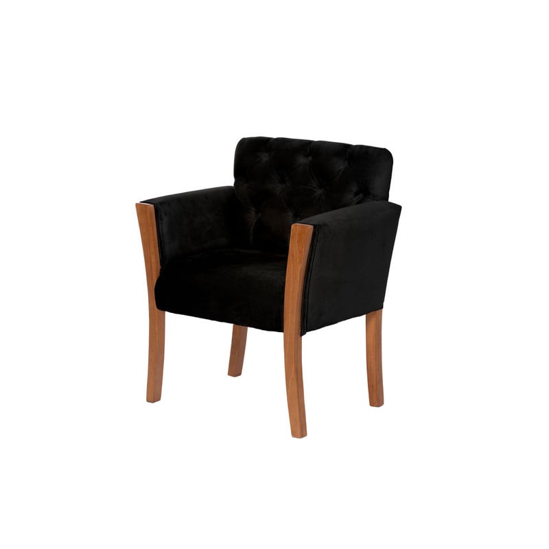 SITIAL LATAM HOME KIEL NEGRO TELA VELVET - 1