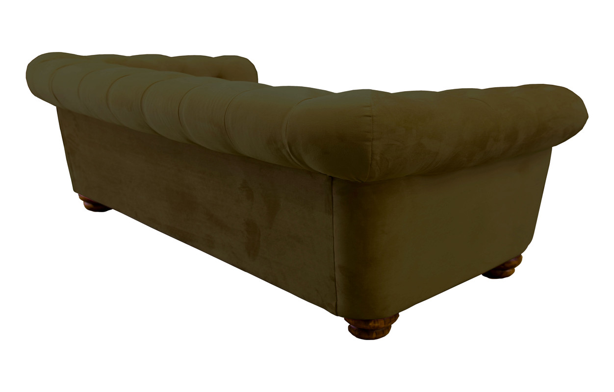 SOFÁ LATAM HOME FLORENCIA 3 CUERPOS VERDE TELA VELVET - 3