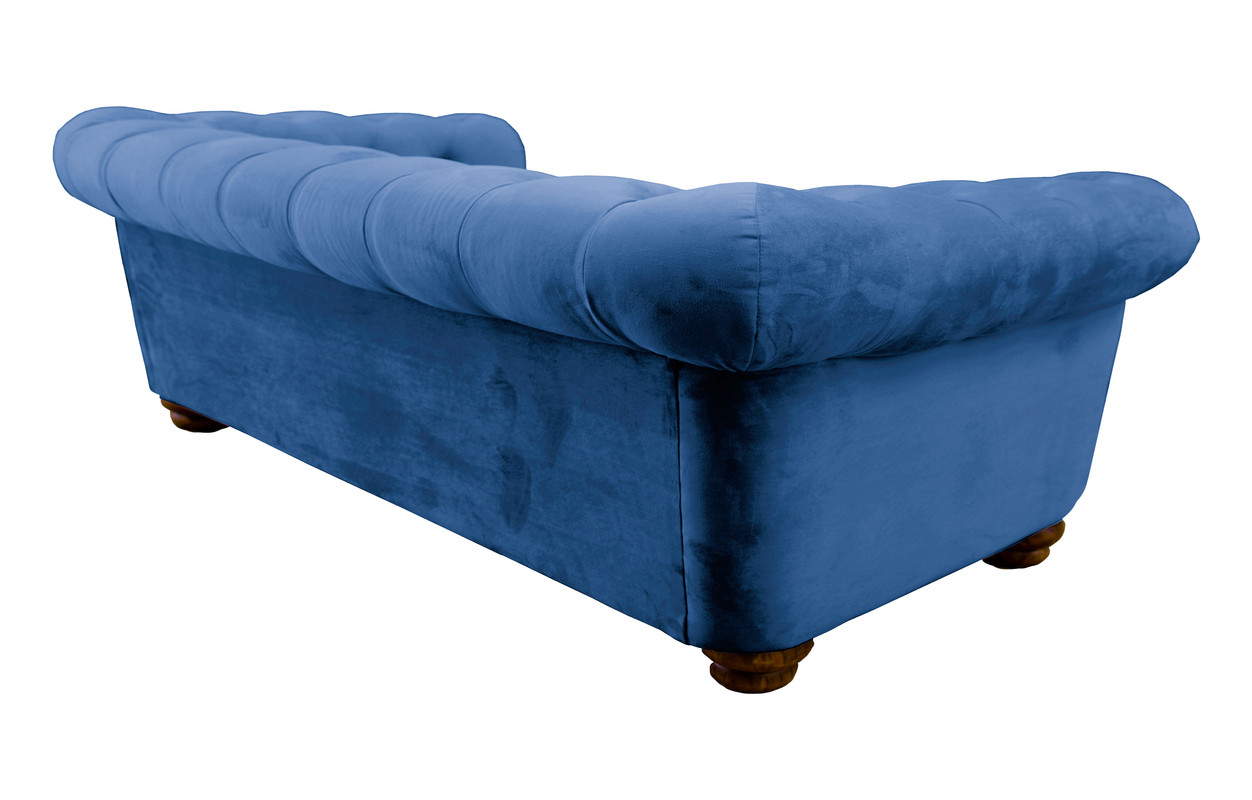 SOFÁ LATAM HOME FLORENCIA 3 CUERPOS AZUL PETROLEO TELA VELVET - 3