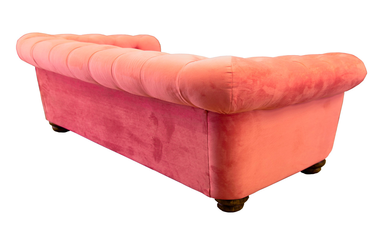 SOFÁ LATAM HOME FLORENCIA 3 CUERPOS PALO ROSA TELA VELVET - 3