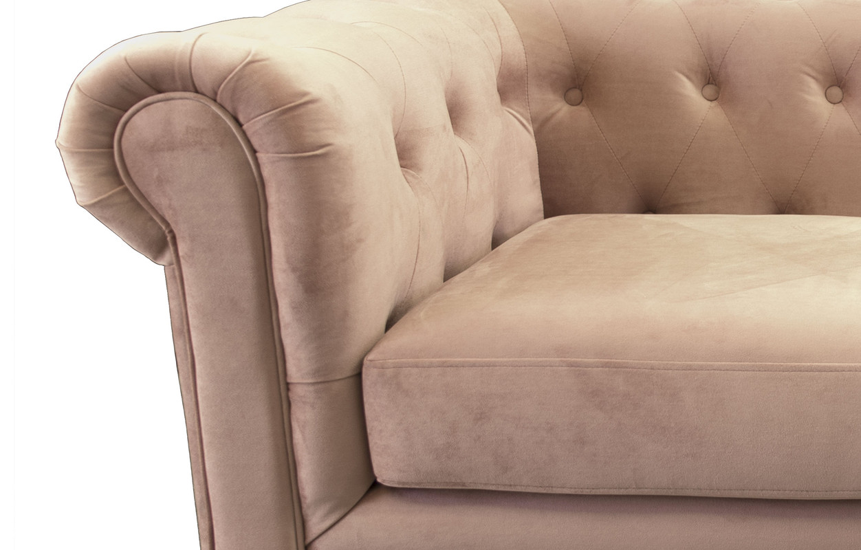 SOFÁ LATAM HOME FLORENCIA 3 CUERPOS BEIGE TELA VELVET - 4