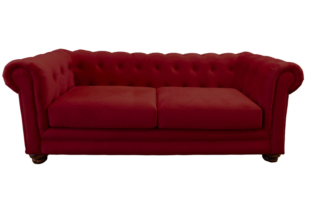 SOFÁ LATAM HOME FLORENCIA 3 CUERPOS BURDEO TELA VELVET - 1