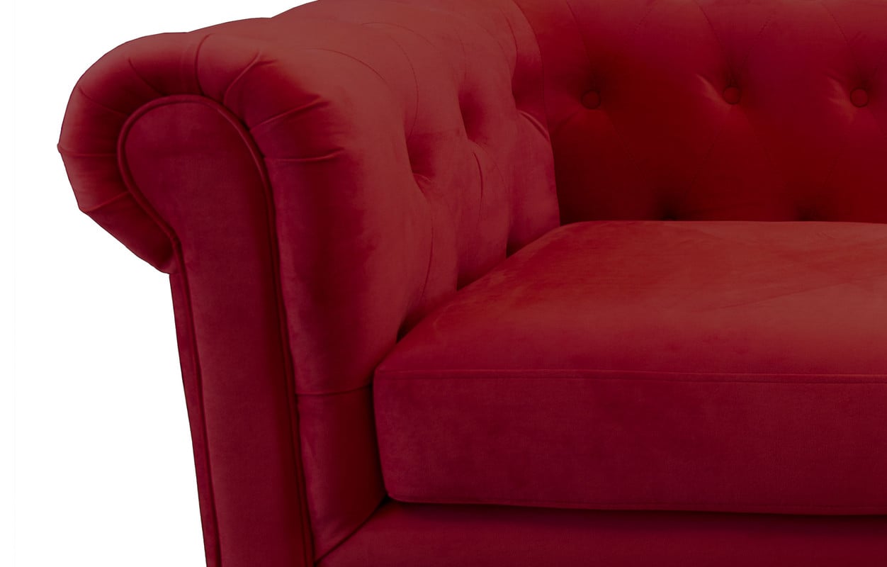 SOFÁ LATAM HOME FLORENCIA 3 CUERPOS BURDEO TELA VELVET - 4