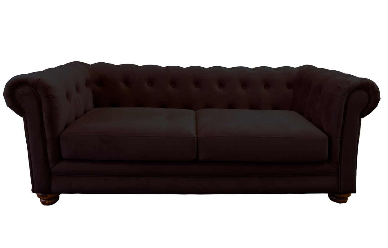 SOFÁ LATAM HOME FLORENCIA 3 CUERPOS CHOCOLATE TELA VELVET - 1