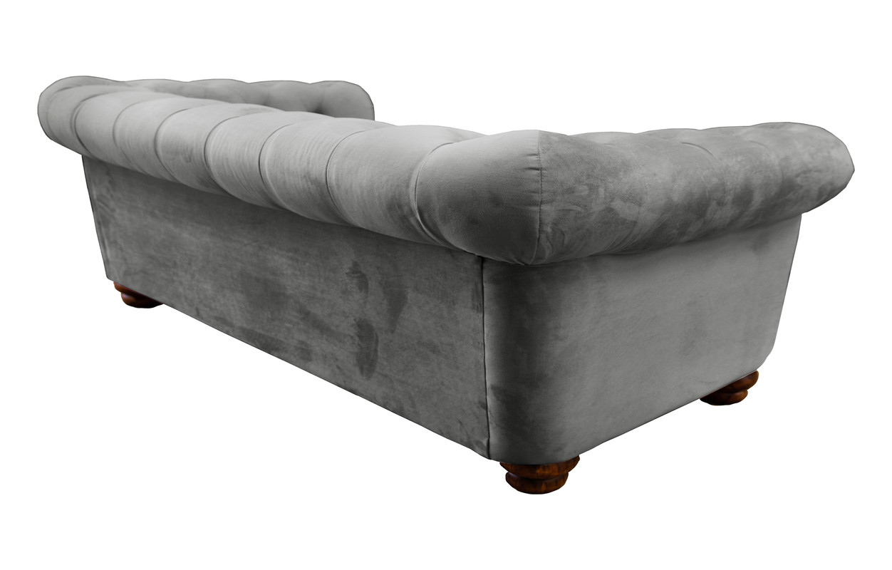 SOFÁ LATAM HOME FLORENCIA 3 CUERPOS GRIS TELA VELVET - 3
