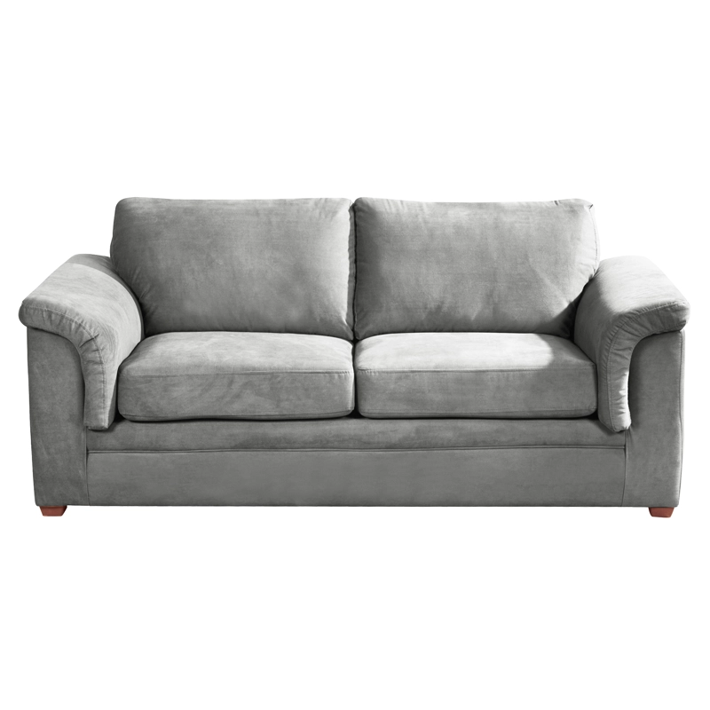 SOFÁ LATAM HOME ANCONA 3 CUERPOS GRIS TELA VELVET - 3