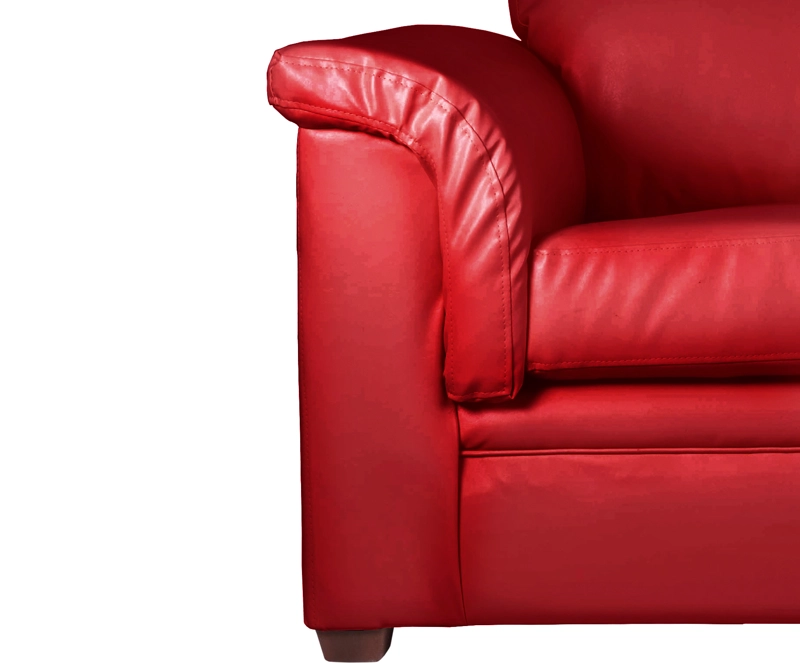 SOFÁ LATAM HOME ANCONA 3 CUERPOS ROJO PU GRANO - 4