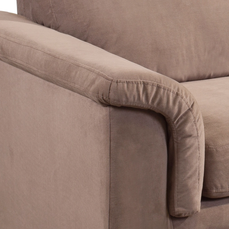 SOFÁ LATAM HOME ANCONA 3 CUERPOS BEIGE TELA VELVET - 5