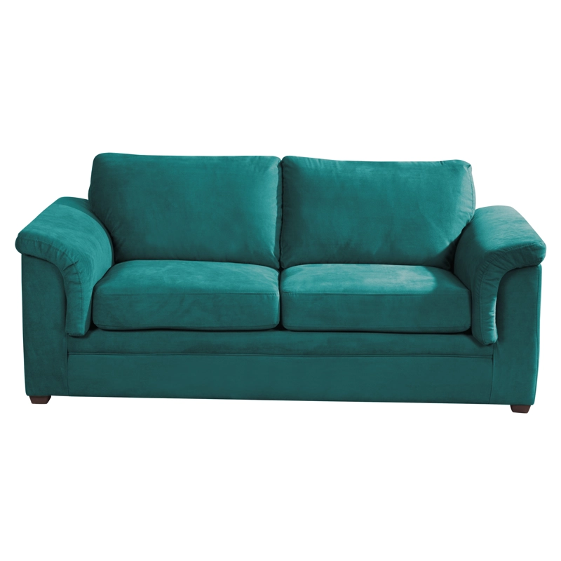 SOFÁ LATAM HOME ANCONA 3 CUERPOS TURQUESA TELA VELVET - 3