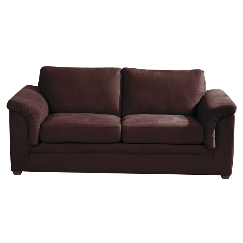 SOFÁ LATAM HOME ANCONA 3 CUERPOS CHOCOLATE TELA VELVET - 3