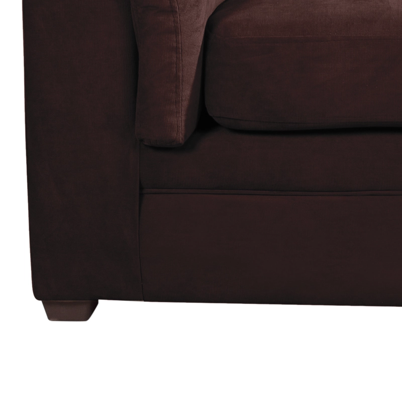 SOFÁ LATAM HOME ANCONA 3 CUERPOS CHOCOLATE TELA VELVET - 7