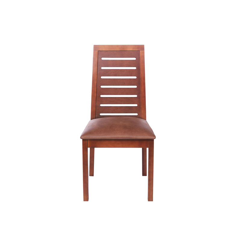 SILLA COMEDOR LATAM HOME TENERIFE CUERO CAFE CLARO KENTUCKY TABACO - 2