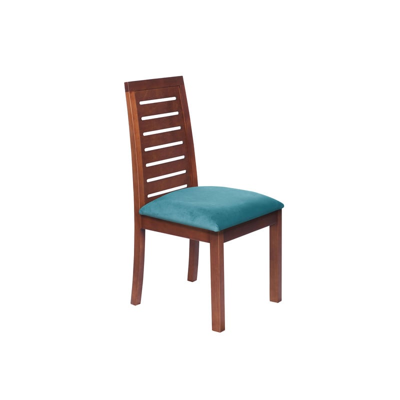 SILLA COMEDOR LATAM HOME TENERIFE TURQUESA TELA VELVET - 3