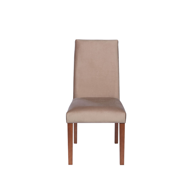 SILLA COMEDOR LATAM HOME CADIZ BEIGE TELA VELVET - 2