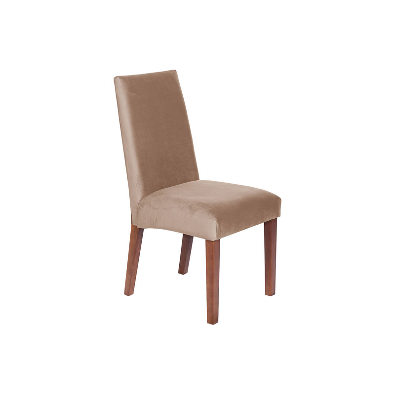 SILLA COMEDOR LATAM HOME CADIZ BEIGE TELA VELVET - 3