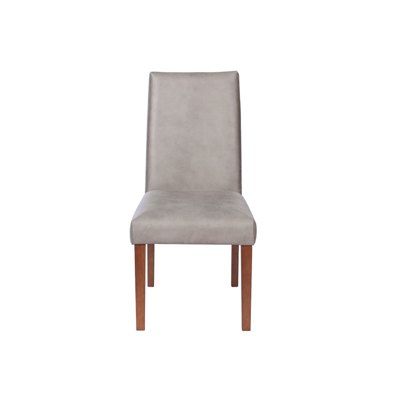 SILLA COMEDOR LATAM HOME CADIZ CUERO GRIS KENTUCKY - 2