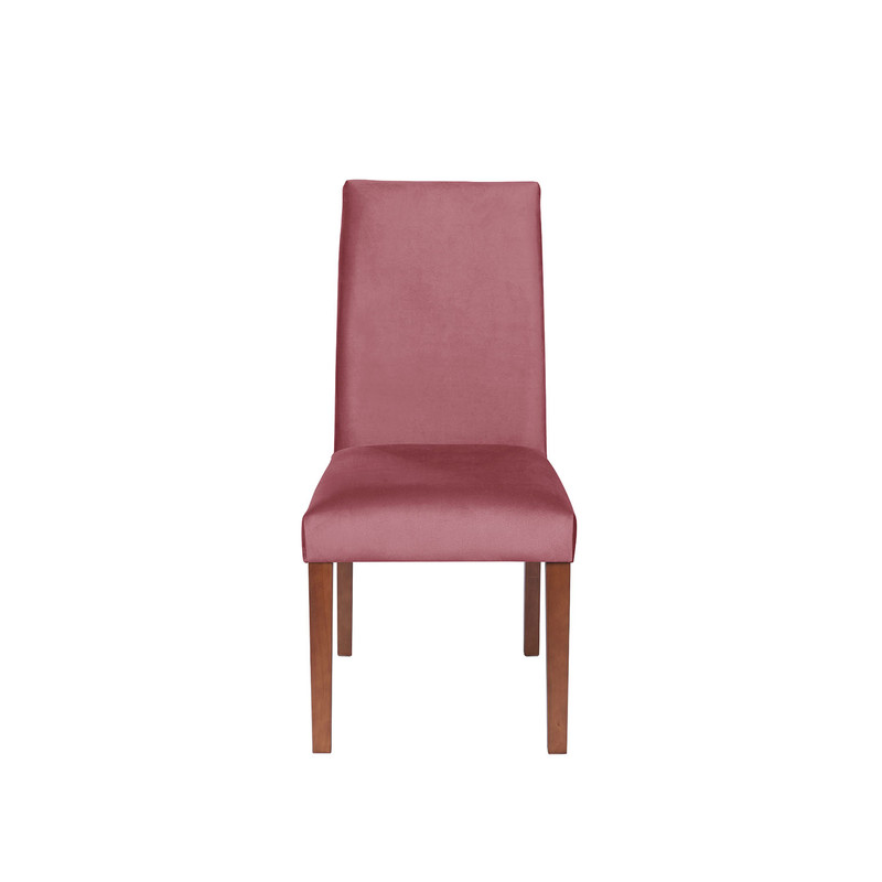 SILLA COMEDOR LATAM HOME CADIZ PALO ROSA TELA VELVET - 2