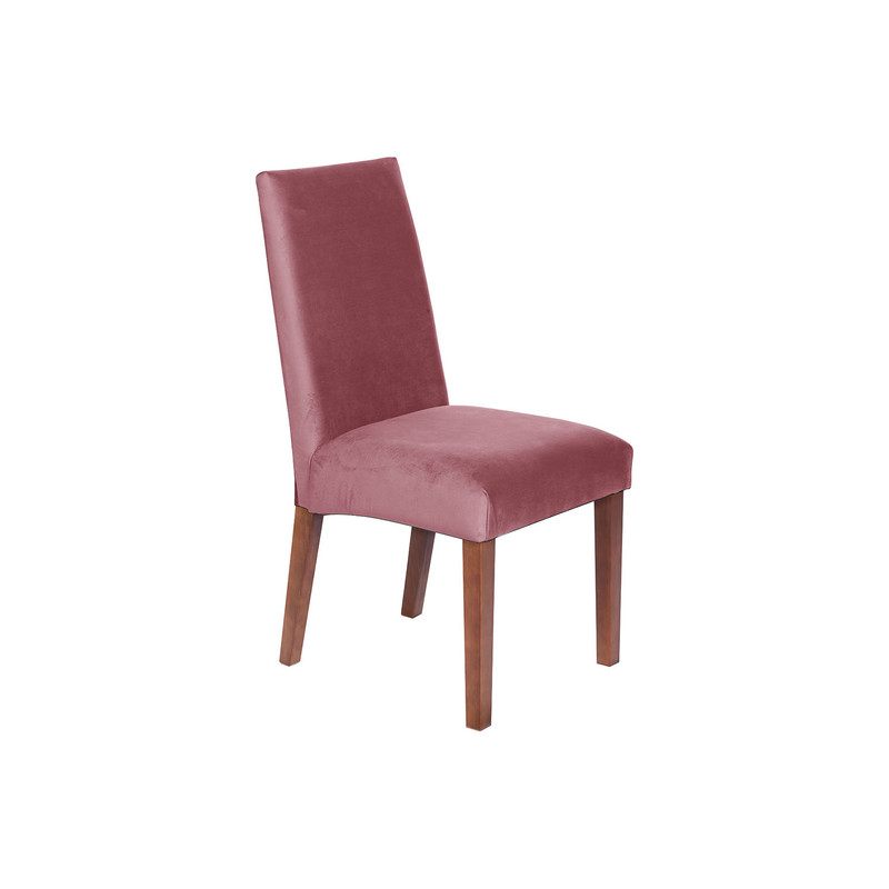 SILLA COMEDOR LATAM HOME CADIZ PALO ROSA TELA VELVET - 3