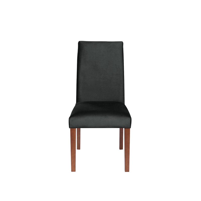 SILLA COMEDOR LATAM HOME CADIZ NEGRO TELA VELVET - 2