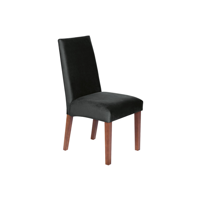 SILLA COMEDOR LATAM HOME CADIZ NEGRO TELA VELVET - 3