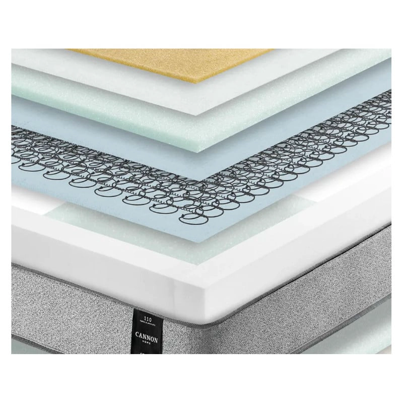 COMBO CAMA CANNON 1,5 PLAZA TEXTIL + RESPALDO TELA GRIS - 8